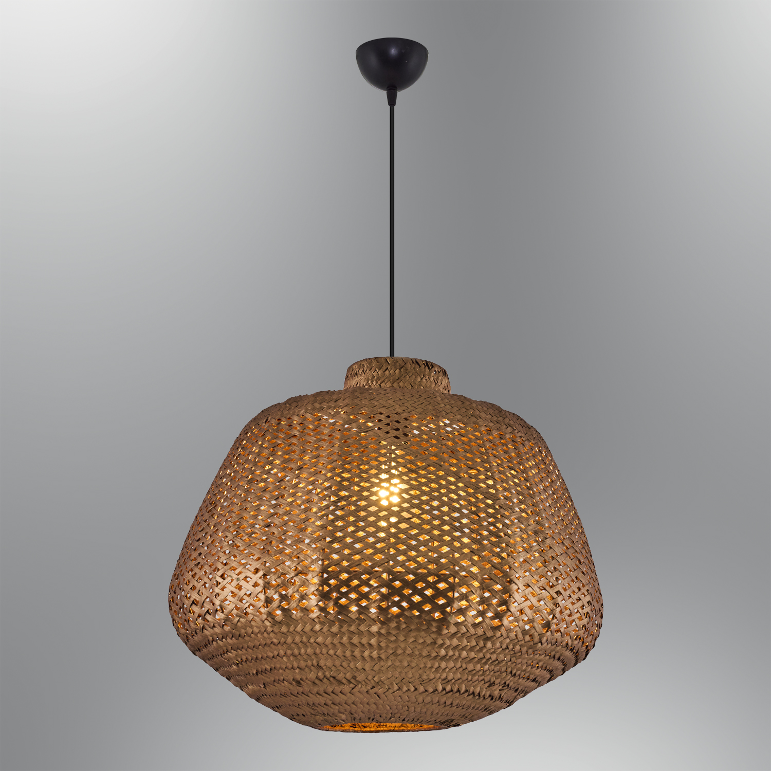 1 flammig Weiß Rattan Kronleuchter 50x120 cm 1 Kollu Beyaz Hasır Avize 50x120 cm