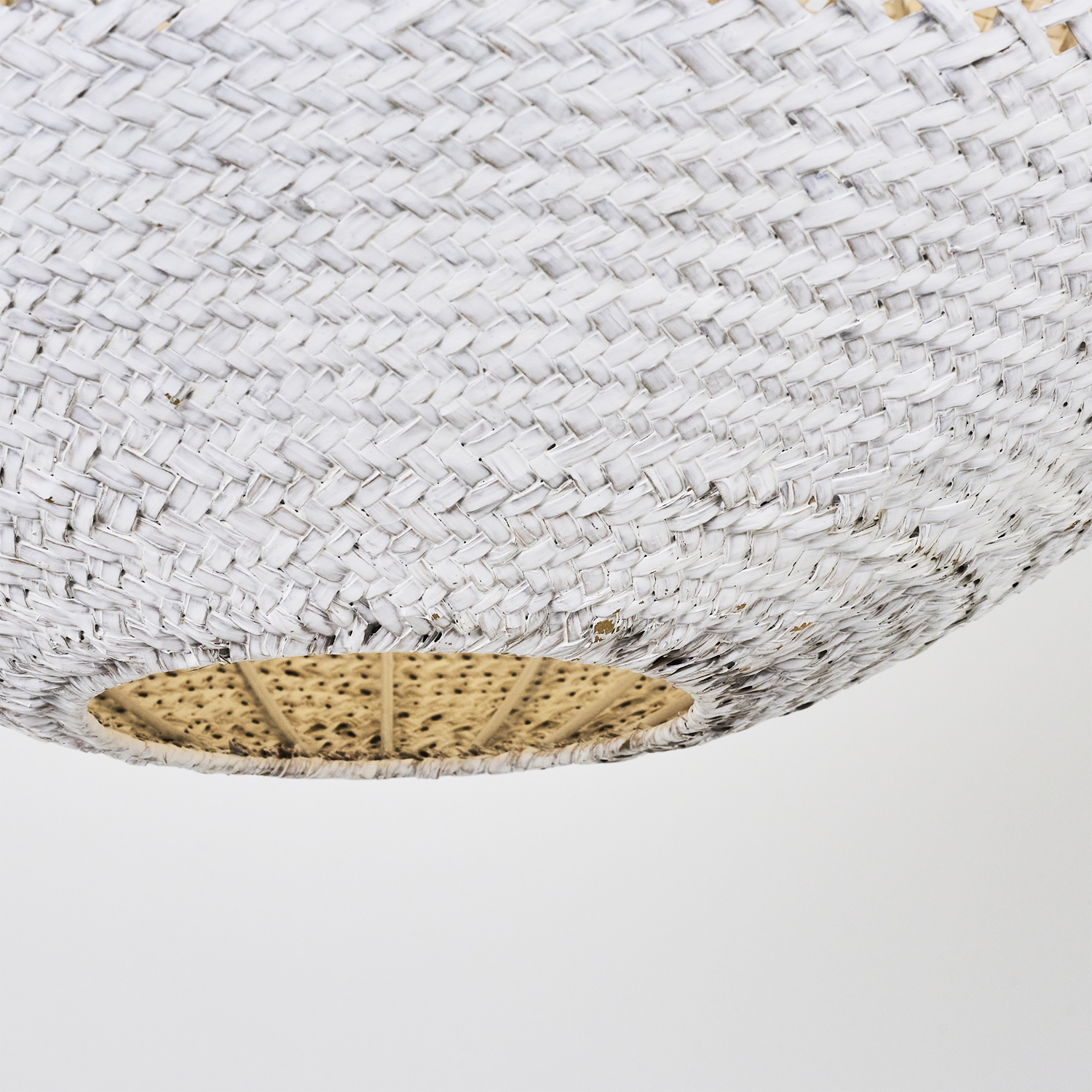 1 Kollu Beyaz Hasır Avize 50x120 cm — görsel 6