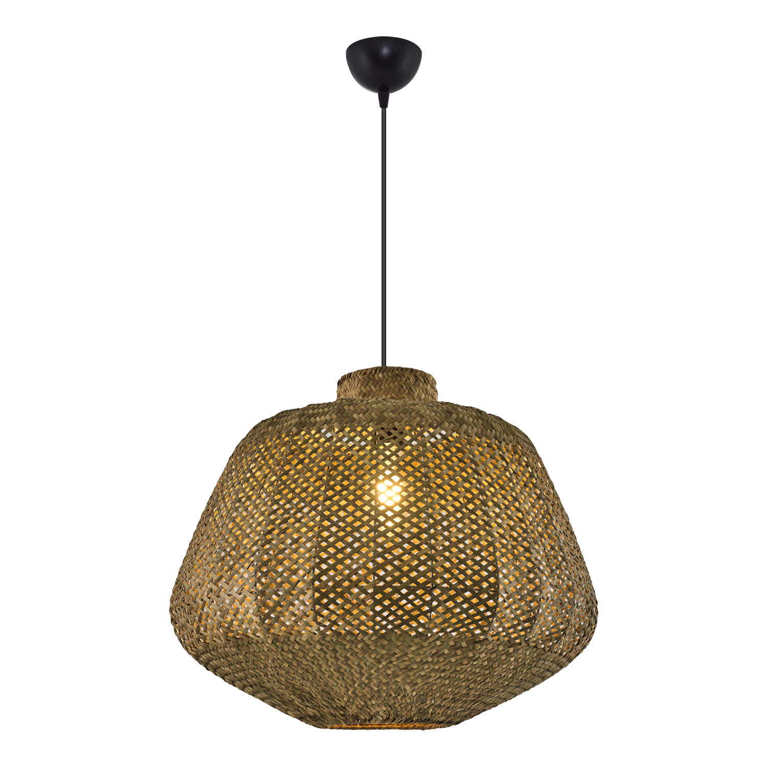 1 Kollu Beyaz Hasır Avize 50x120 cm — görsel 7