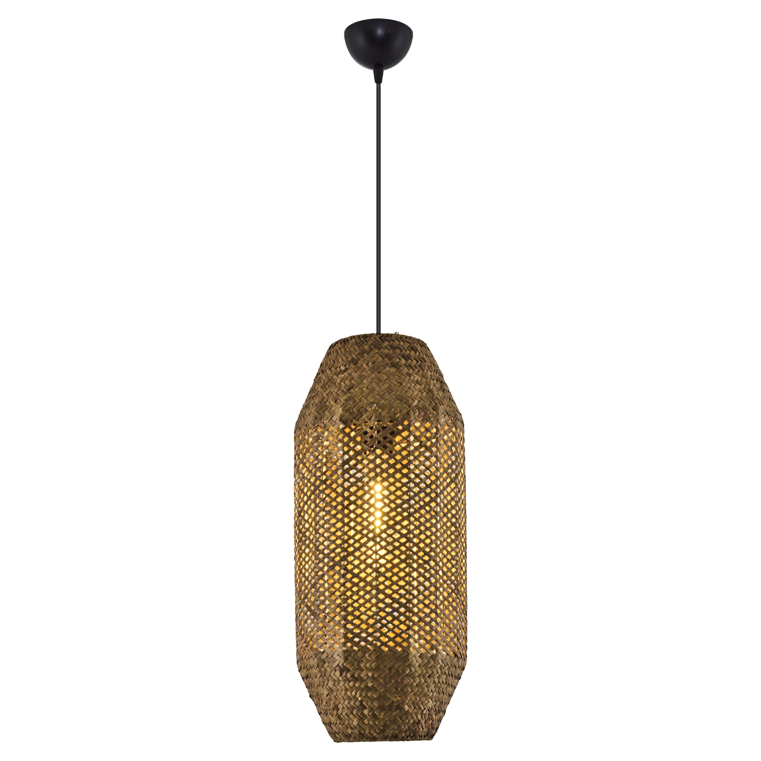1 Kollu Beyaz Hasır Avize 25x120 cm — görsel 5