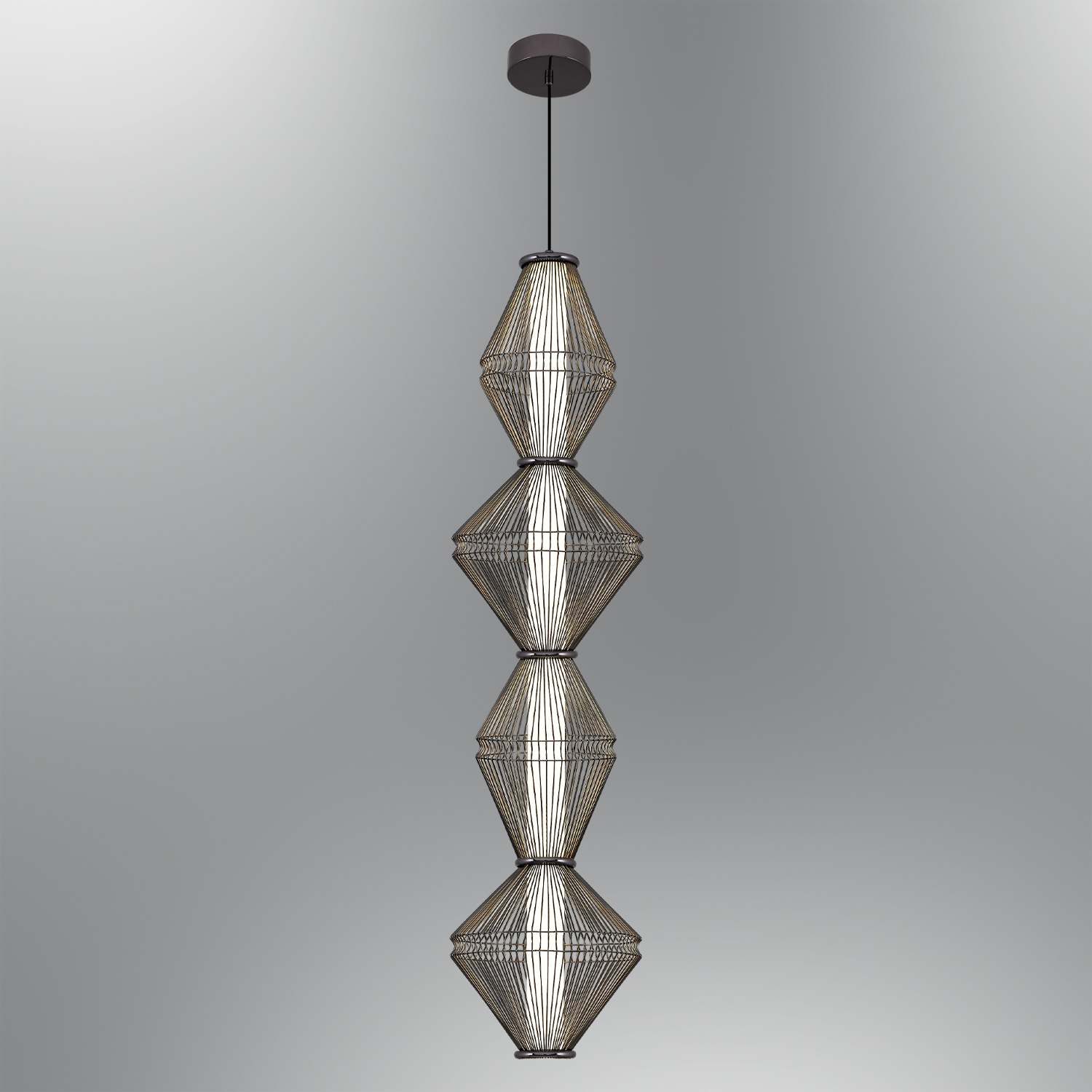 Latón-Platino Acrílico LED Lámpara de Araña 25x200 cm Sarı-Platin Akrilik LED Avize 25x200 cm