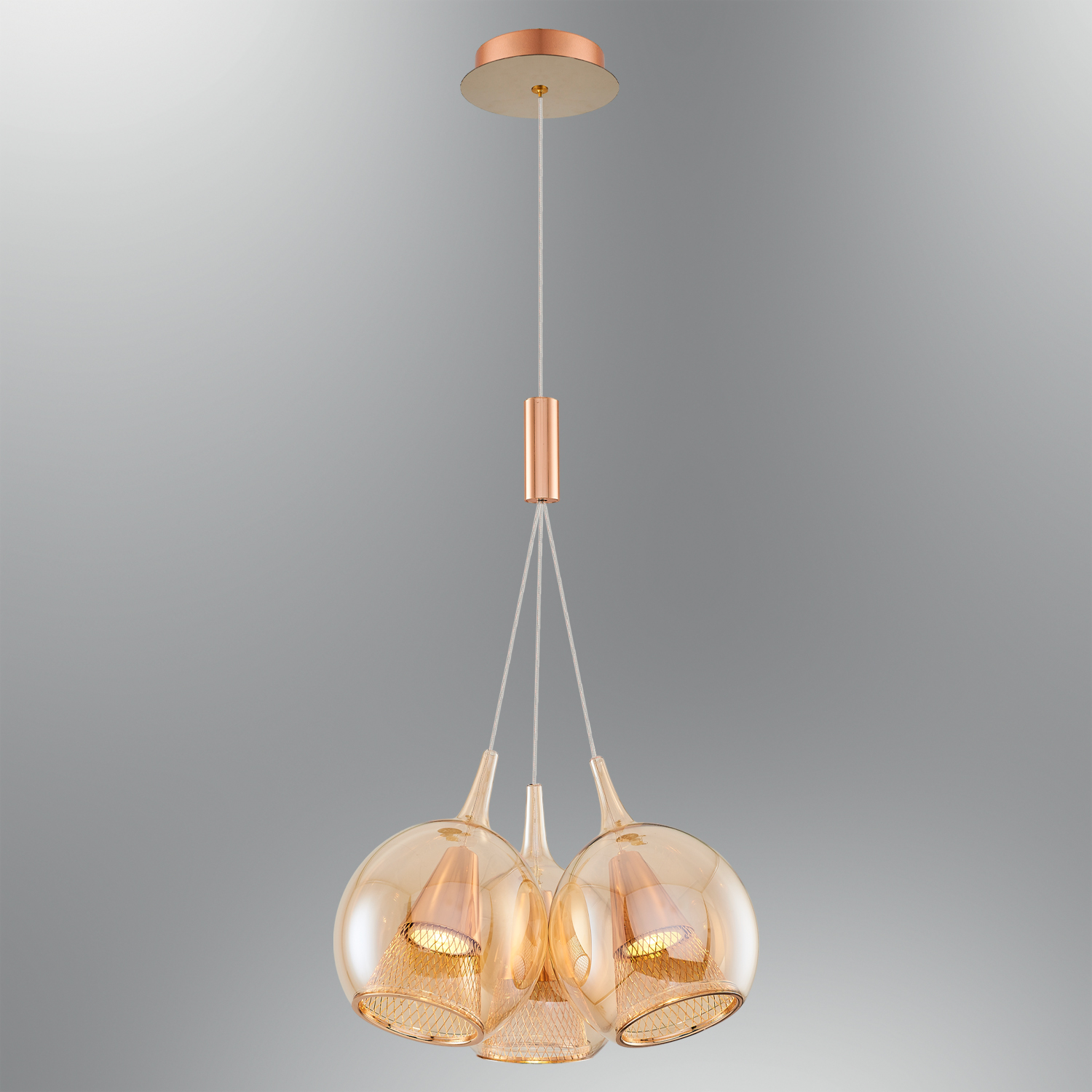 3 Arm Clear Glass Chandelier 36x120 cm 3 Arm Clear Glass Chandelier 36x120 cm