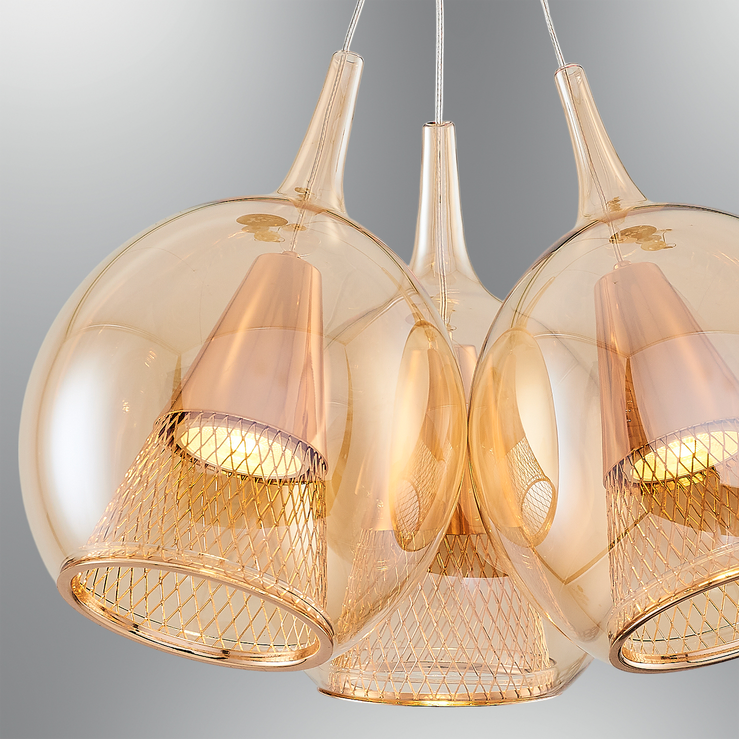 3 Arm Clear Glass Chandelier 36x120 cm 3 Arm Clear Glass Chandelier 36x120 cm