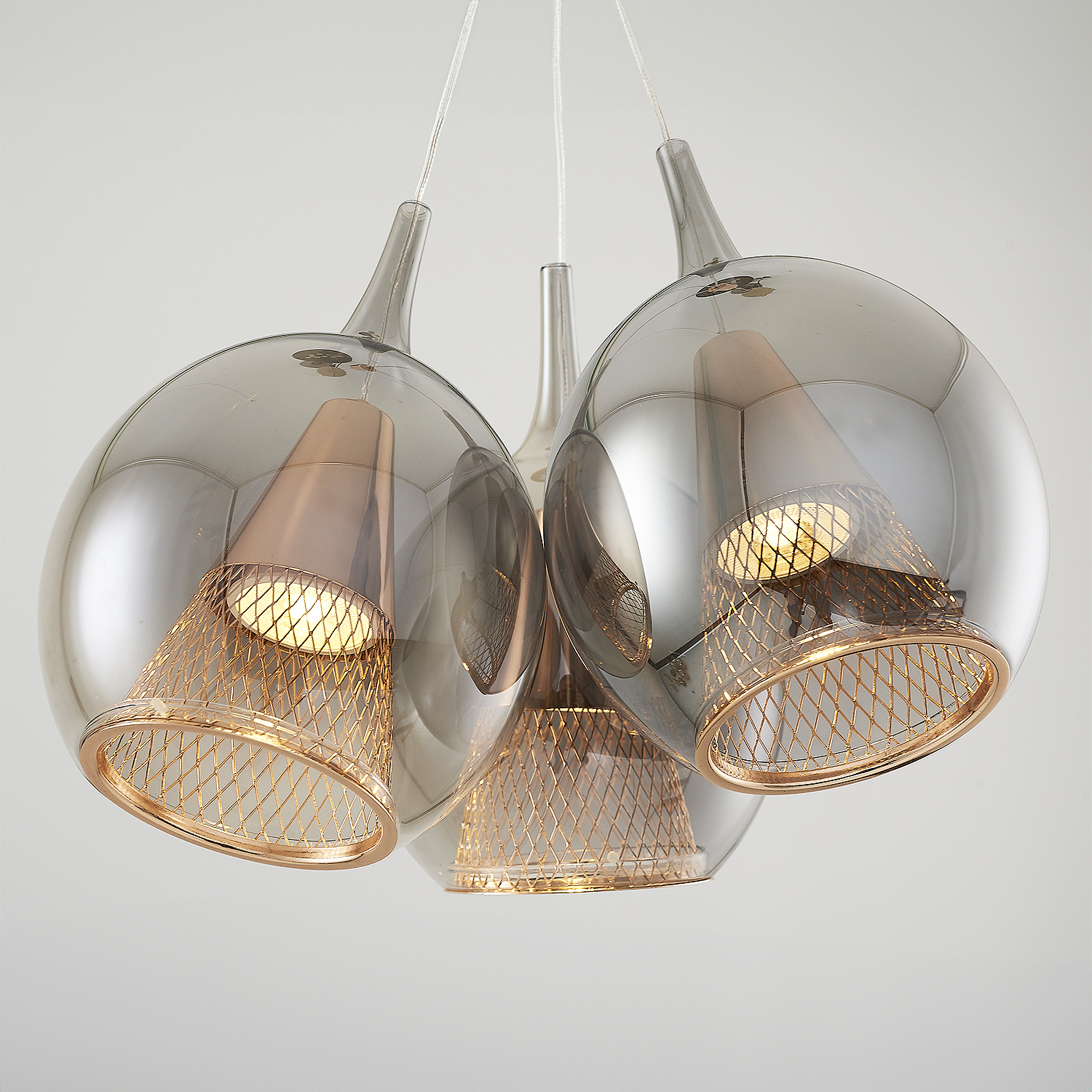 3 Arm Clear Glass Chandelier 36x120 cm 3 Arm Clear Glass Chandelier 36x120 cm