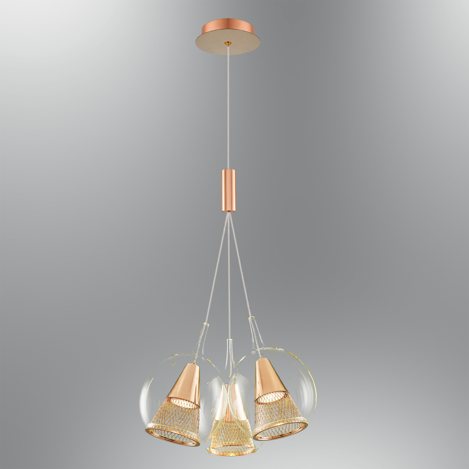 3 Arm Clear Glass Chandelier 36x120 cm 3 Arm Clear Glass Chandelier 36x120 cm