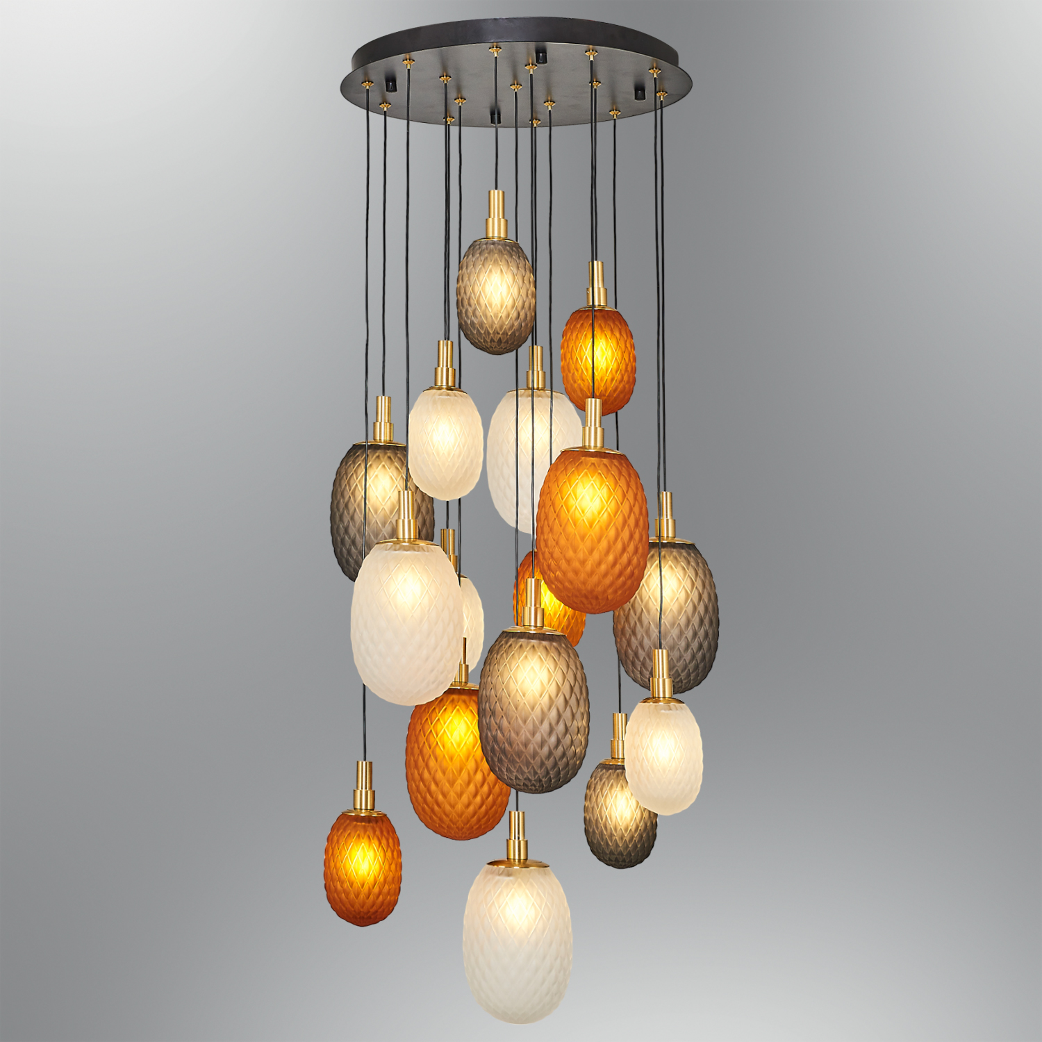 16 Arm Glass Chandelier 40x120 cm 16 Arm Glass Chandelier 40x120 cm