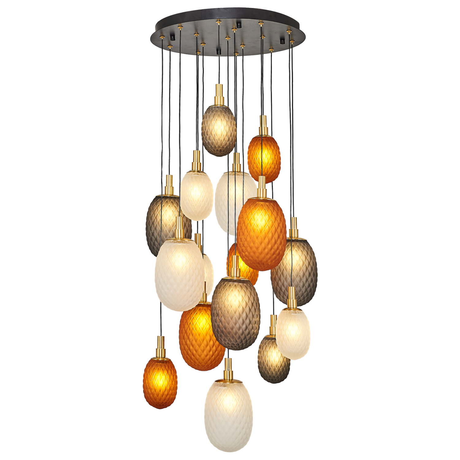 16 Arm Glass Chandelier 40x120 cm 16 Arm Glass Chandelier 40x120 cm