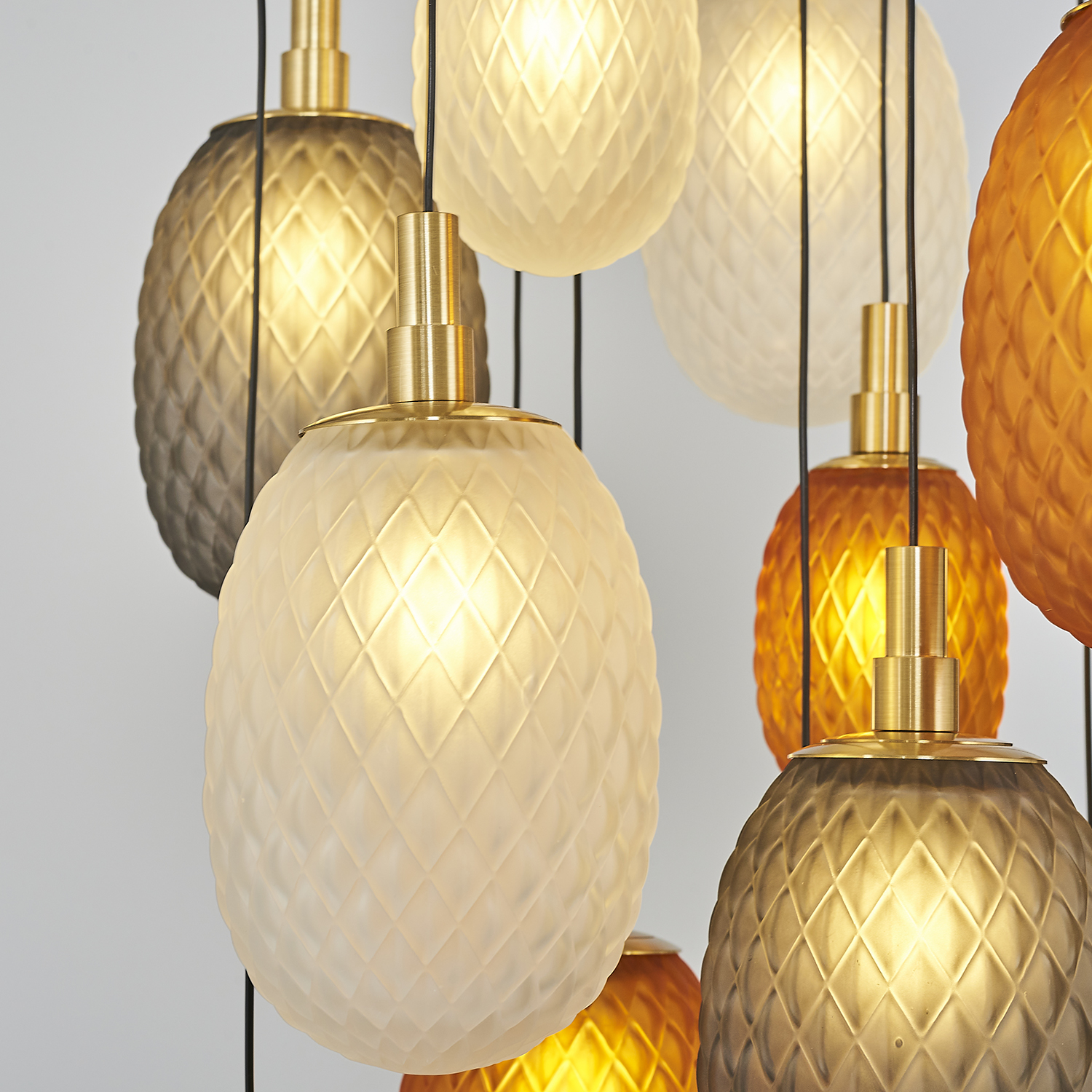 16 Arm Glass Chandelier 40x120 cm 16 Arm Glass Chandelier 40x120 cm