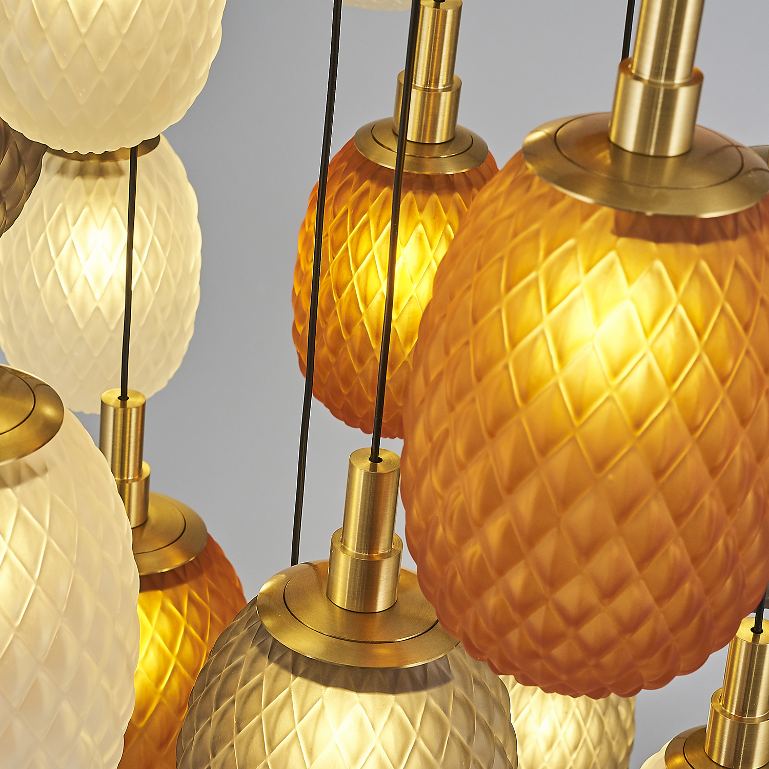 16 Arm Glass Chandelier 40x120 cm 16 Arm Glass Chandelier 40x120 cm