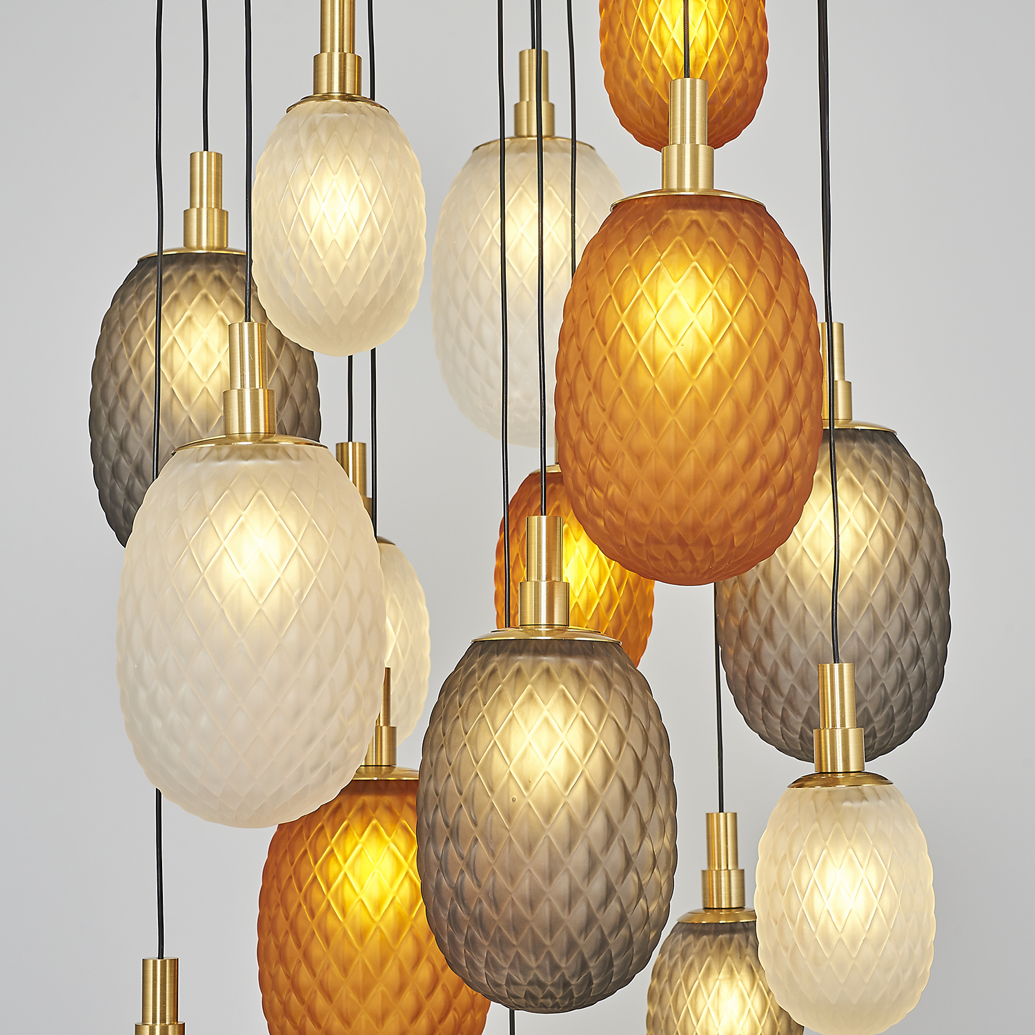 16 Arm Glass Chandelier 40x120 cm 16 Arm Glass Chandelier 40x120 cm
