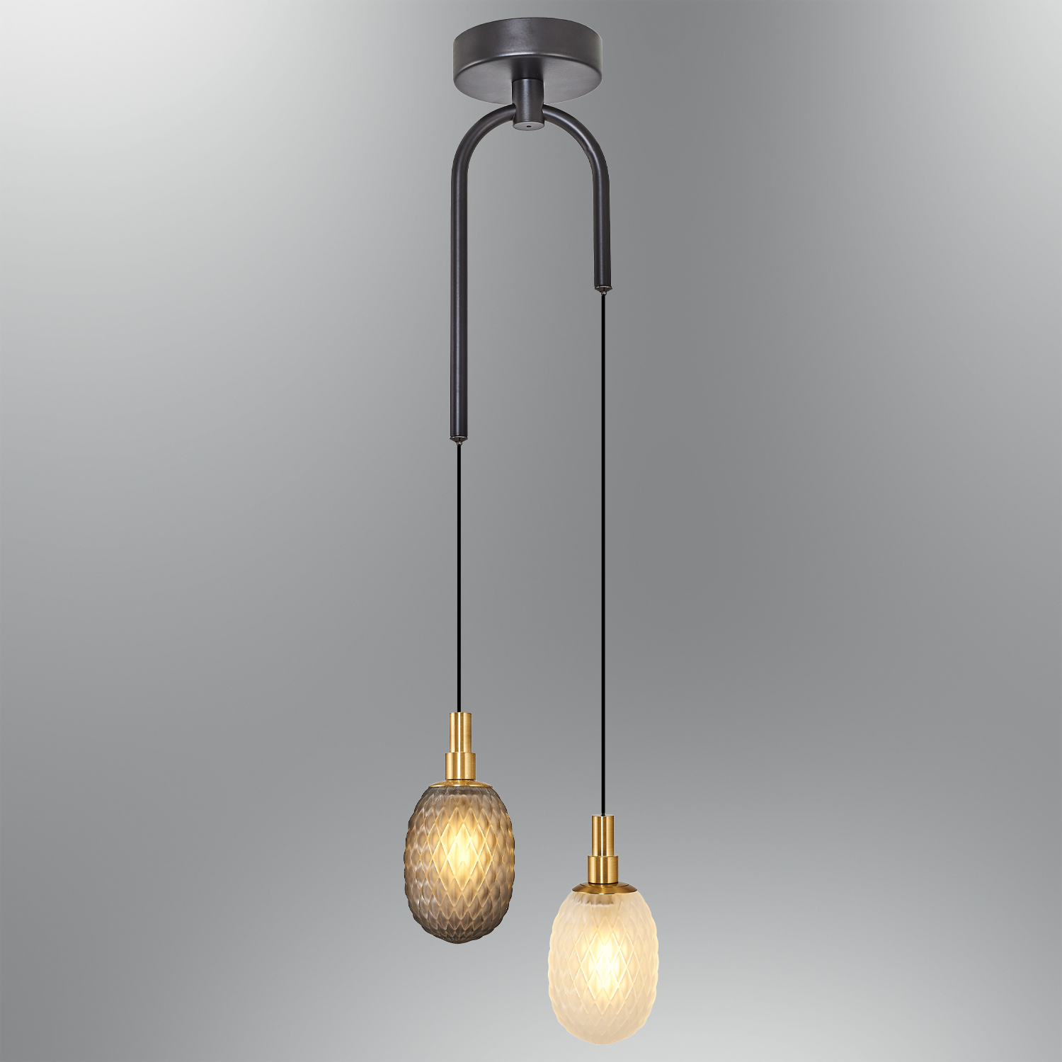 2 Arm Glass Chandelier 18x150 cm 2 Arm Glass Chandelier 18x150 cm