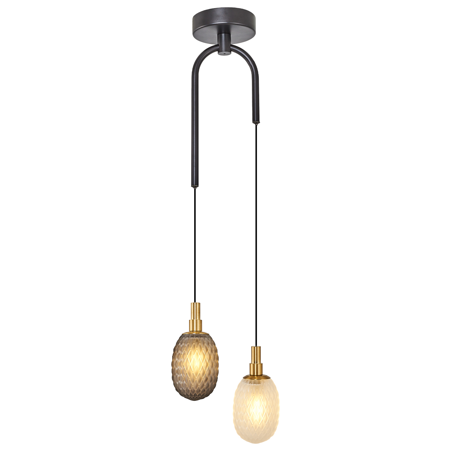 2 Arm Glass Chandelier 18x150 cm 2 Arm Glass Chandelier 18x150 cm