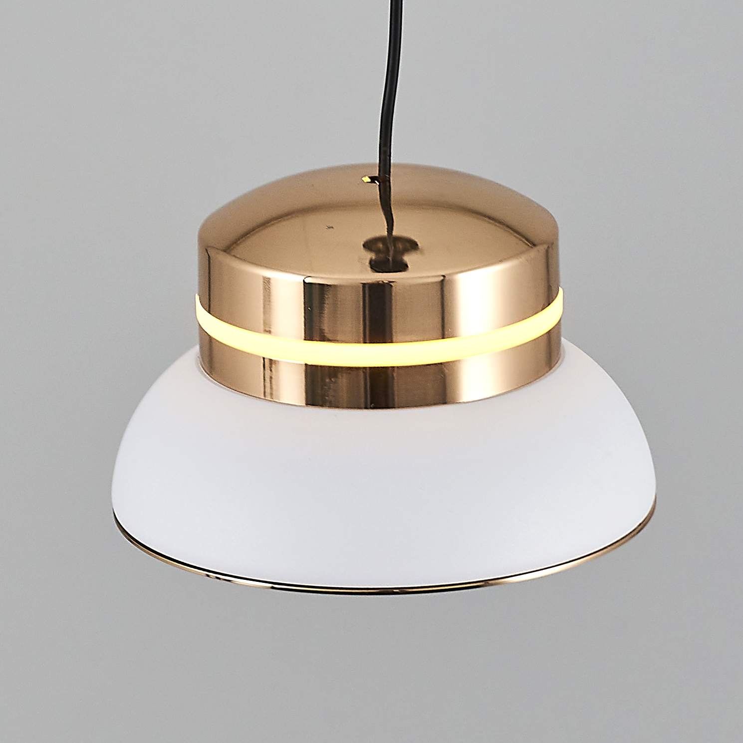Kırmızı-Gri Akrilik LED Avize 11x120 cm — görsel 3