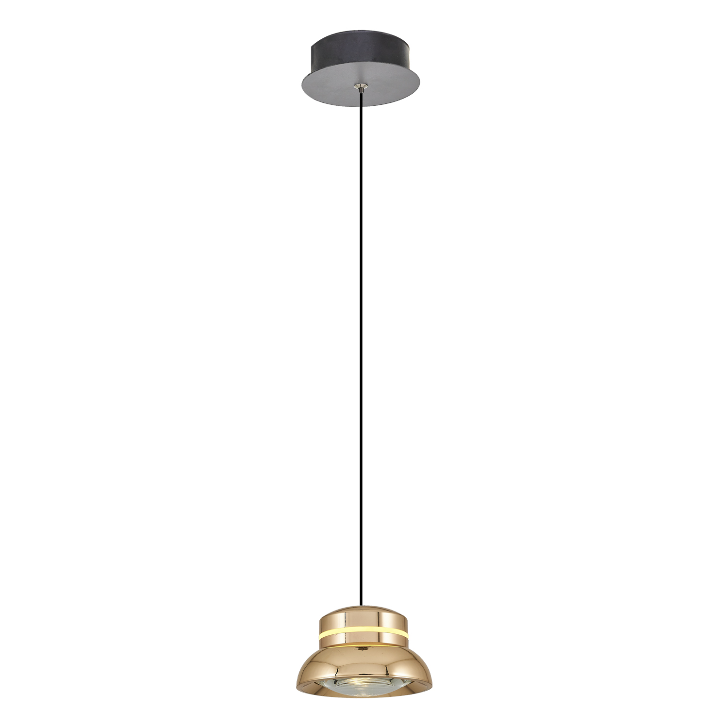 Kırmızı-Gri Akrilik LED Avize 11x120 cm — görsel 4