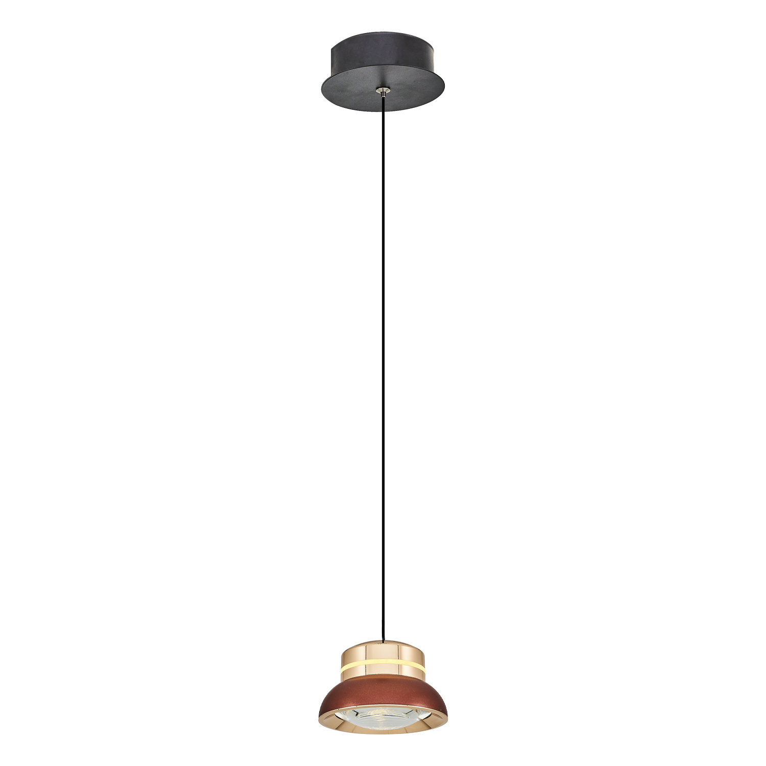 Kırmızı-Gri Akrilik LED Avize 11x120 cm — görsel 6