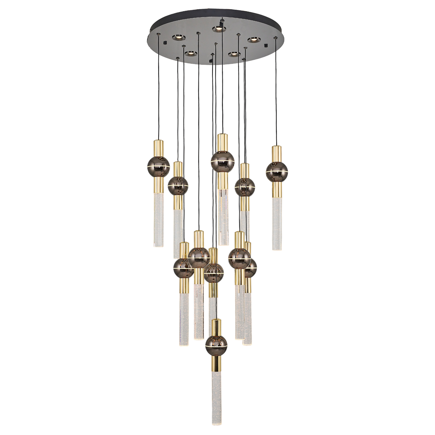 Platin Cam LED Avize 50x120 cm — görsel 2