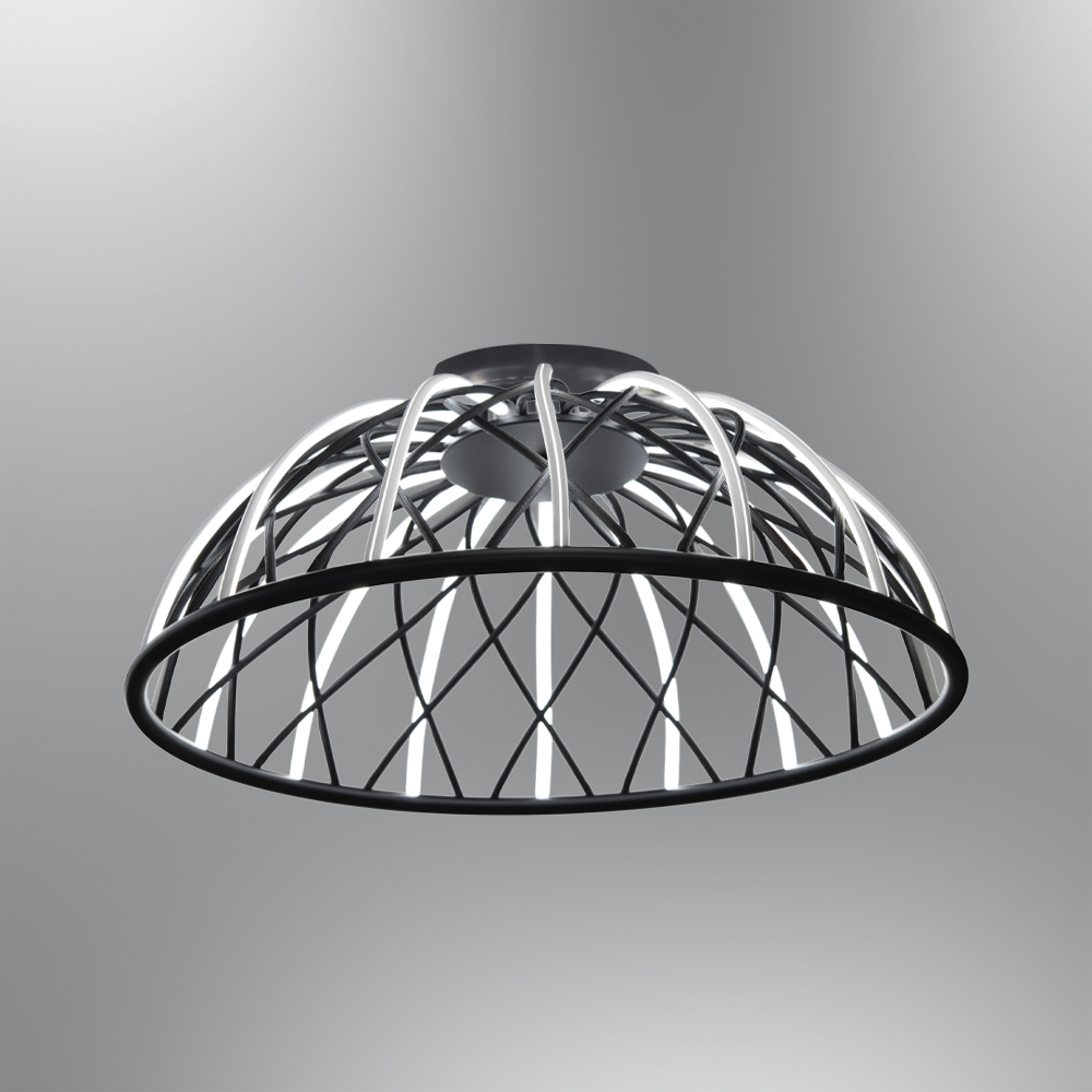 Kırmızı-Siyah Akrilik LED Plafonyer 60x28 cm Kırmızı-Siyah Akrilik LED Plafonyer 60x28 cm