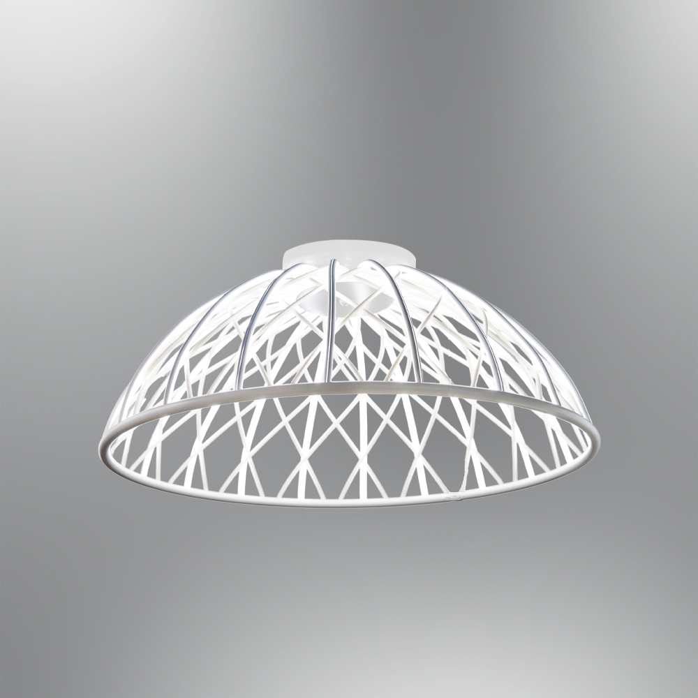 Kırmızı-Siyah Akrilik LED Plafonyer 60x28 cm — görsel 6