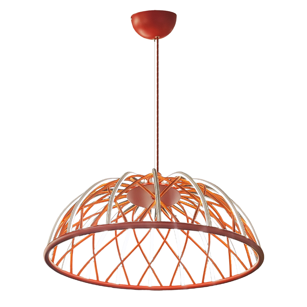Kırmızı-Siyah Akrilik LED Avize 60x120 cm (Kırmızı / Siyah / Krem) — görsel 2