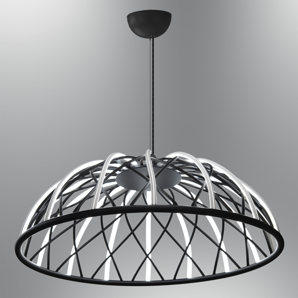 أحمر-أسود أكريليك LED ثريا 76x120 cm Kırmızı-Siyah Akrilik LED Avize 76x120 cm