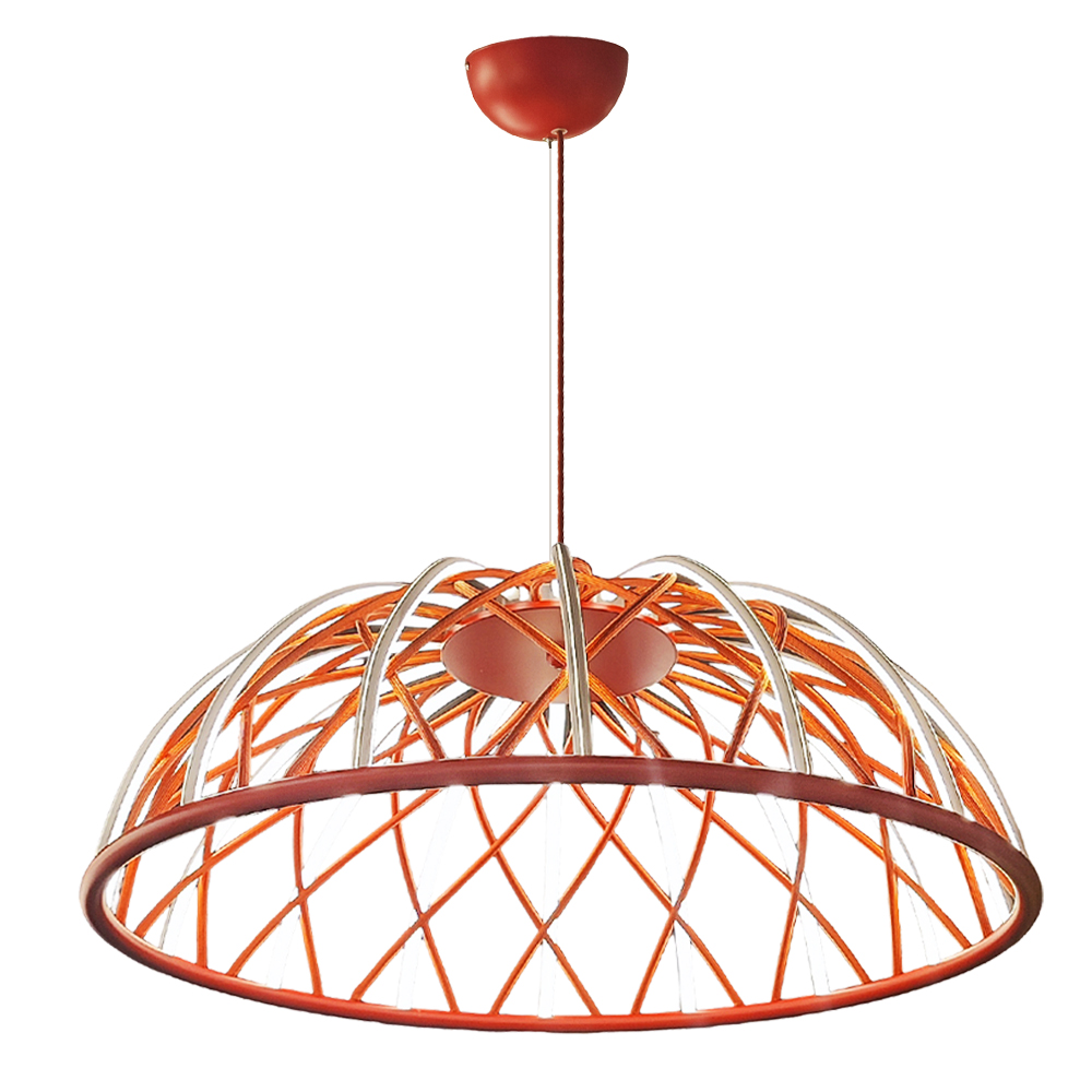 Kırmızı-Siyah Akrilik LED Avize 76x120 cm — görsel 2