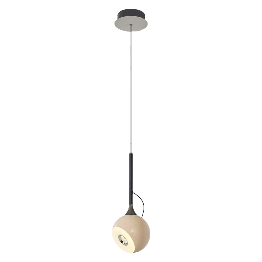 Beyaz-Gri Akrilik LED Avize 12x120 cm — görsel 5