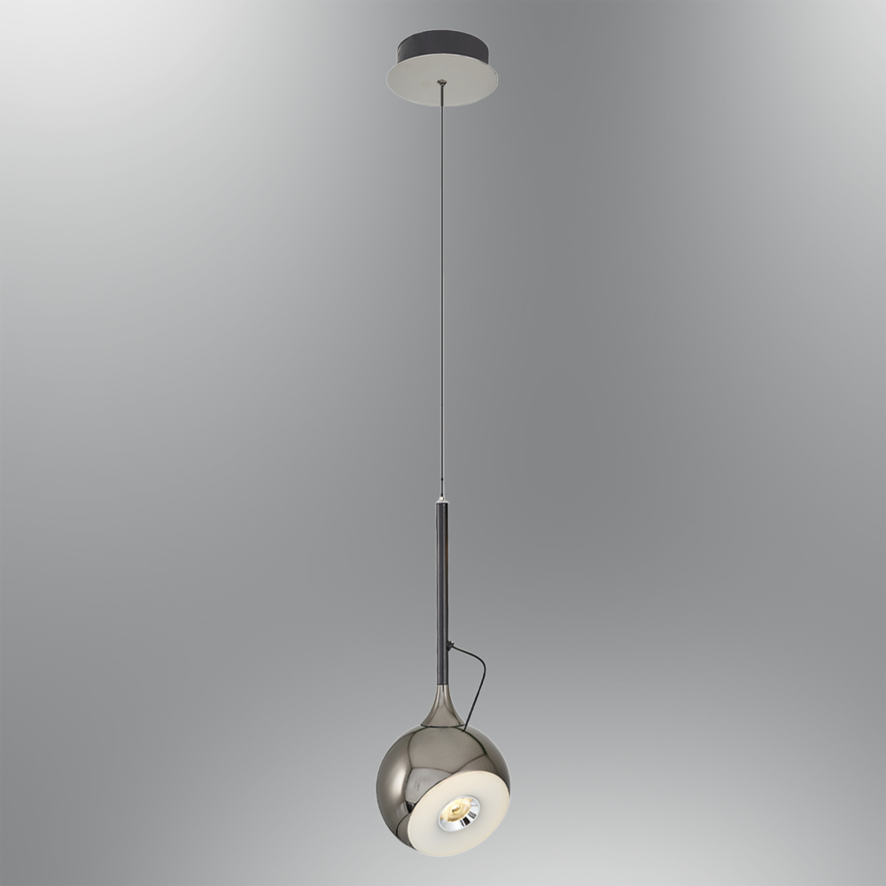 Beyaz-Gri Akrilik LED Avize 12x120 cm — görsel 7