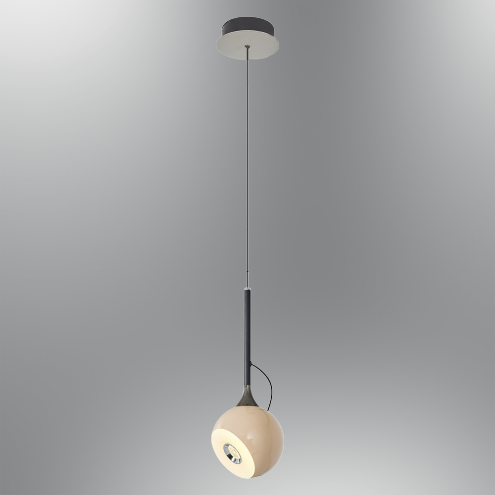 Beyaz-Gri Akrilik LED Avize 12x120 cm — görsel 8