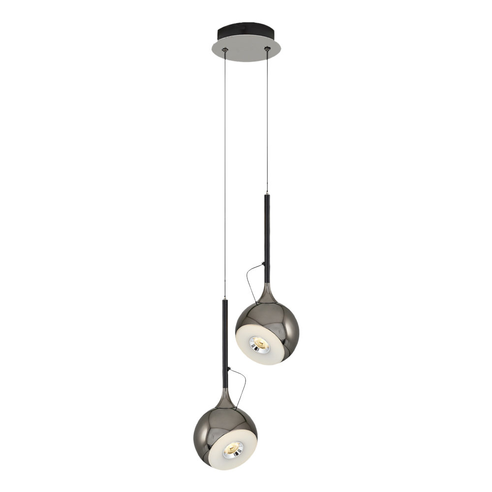Platin-Karışık Akrilik LED Avize 22x120 cm — görsel 2