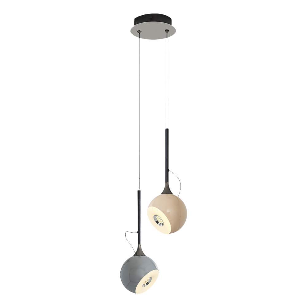 Platin-Karışık Akrilik LED Avize 22x120 cm — görsel 3