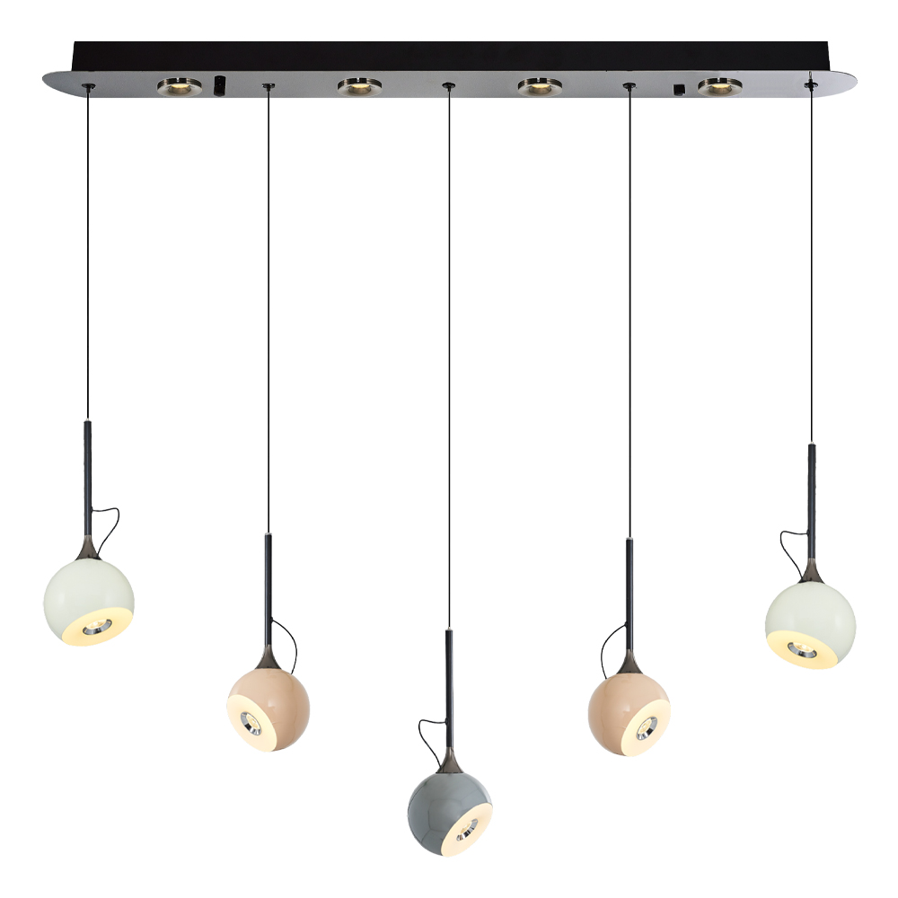 Platin-Karışık Akrilik LED Avize 92x120 cm — görsel 2