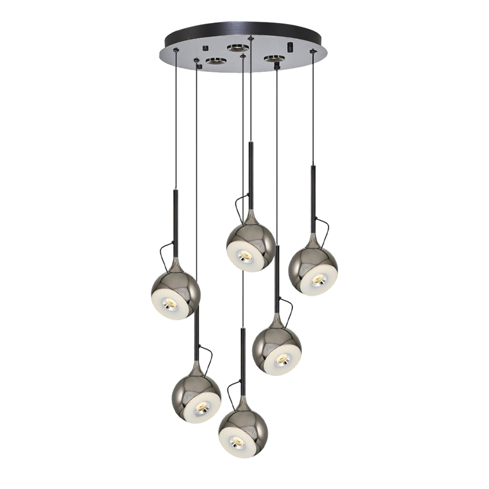 Platin-Karışık Akrilik LED Avize 40x120 cm — görsel 2
