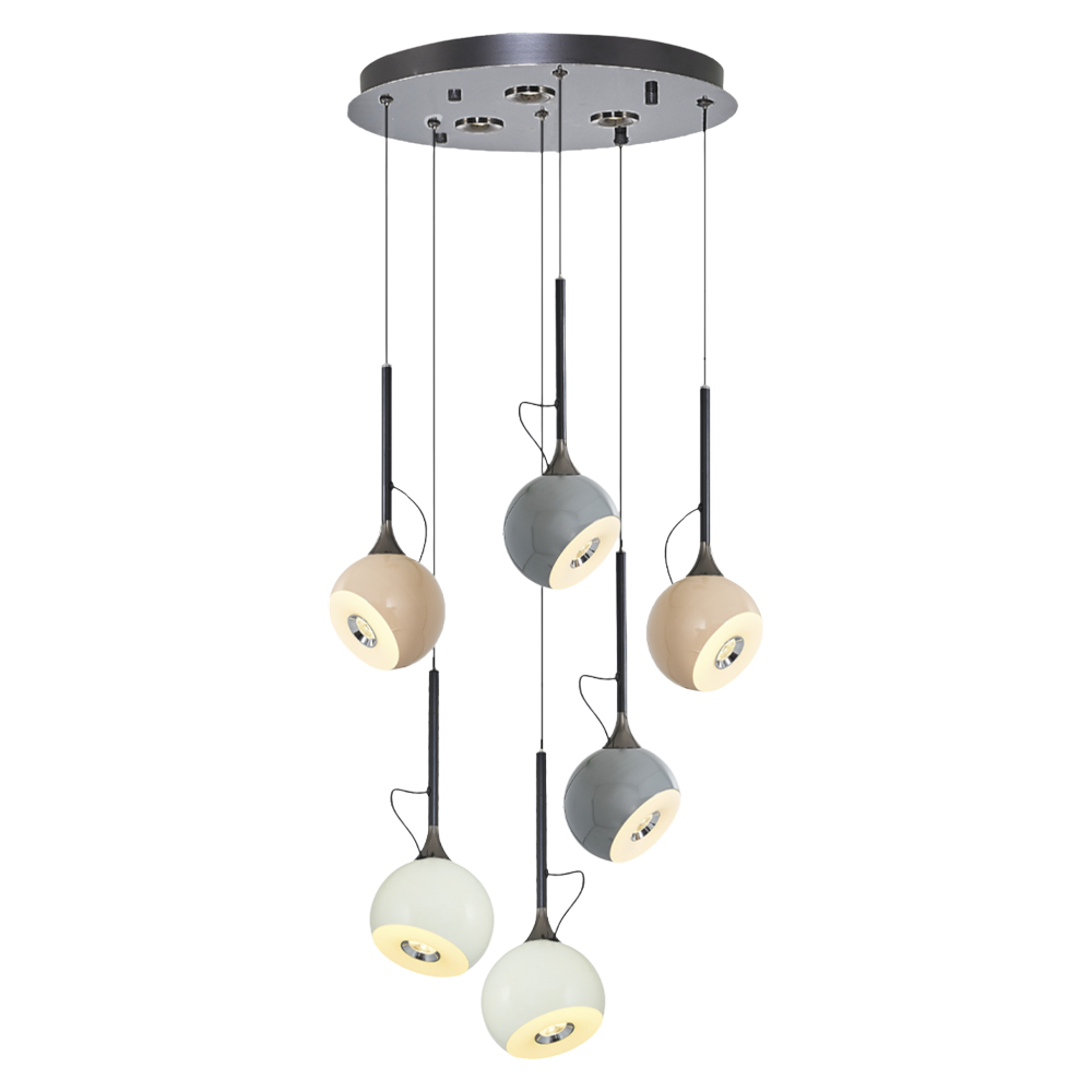 Platin-Karışık Akrilik LED Avize 40x120 cm — görsel 3