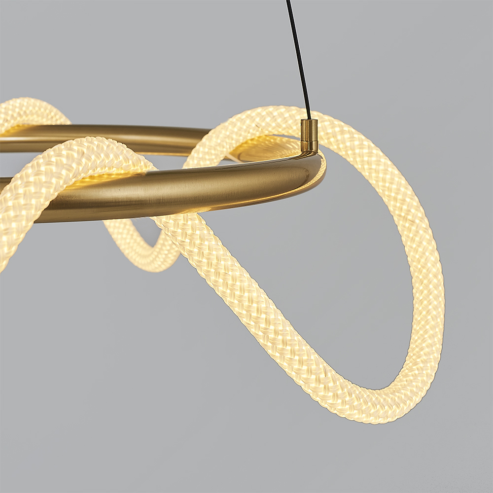 Siyah-Eskitme Akrilik LED Avize 76x120 cm — görsel 6