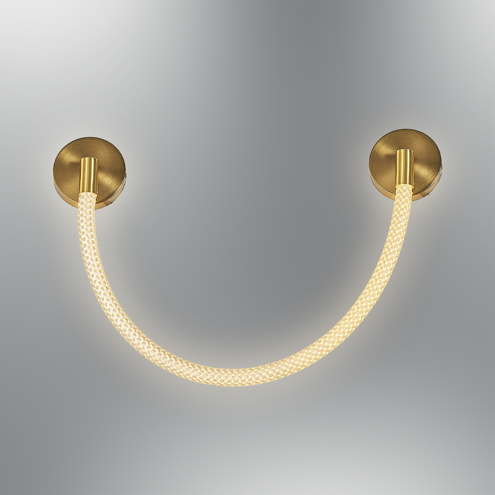Siyah-Eskitme Akrilik LED Aplik 50x5 cm — görsel 7