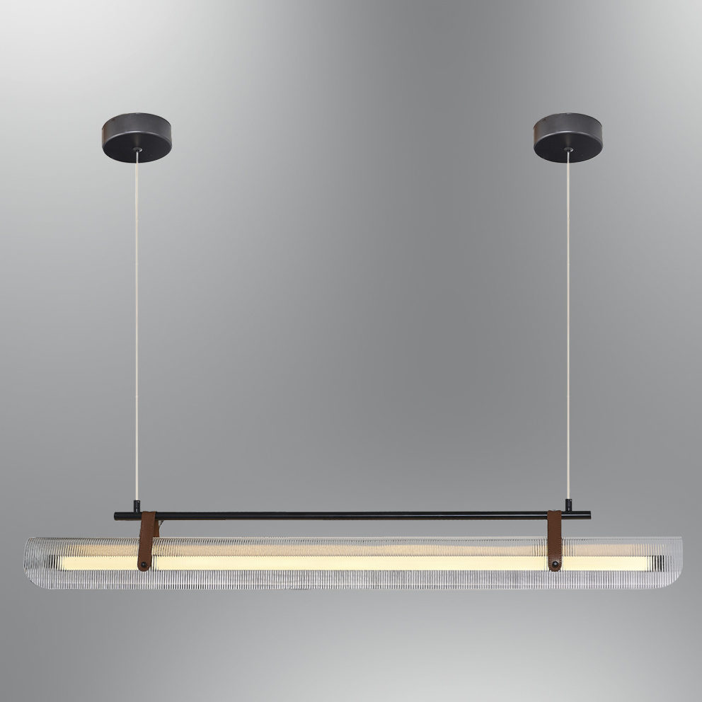 Siyah-Eskitme Akrilik LED Avize 120x120 cm — görsel 4