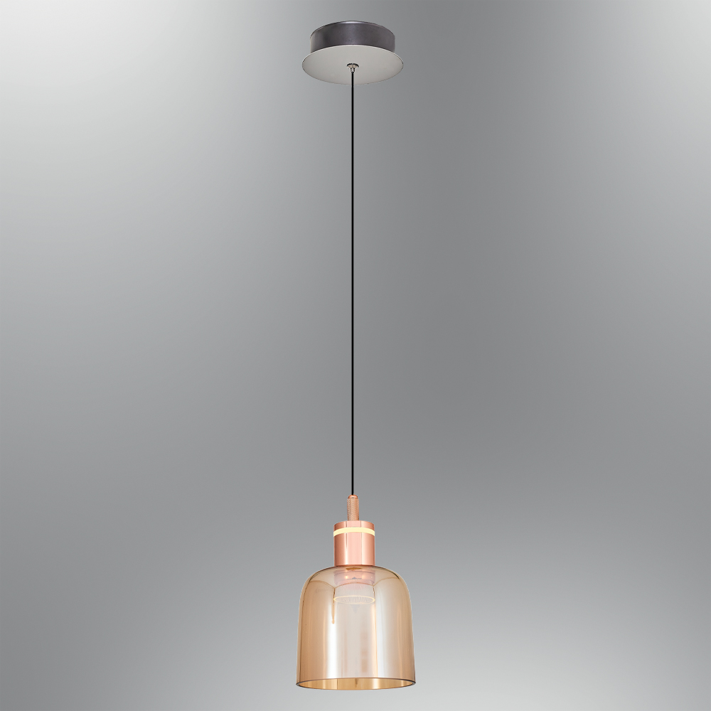 Amber-Gri Cam LED Avize 14x120 cm (6w) — görsel 8