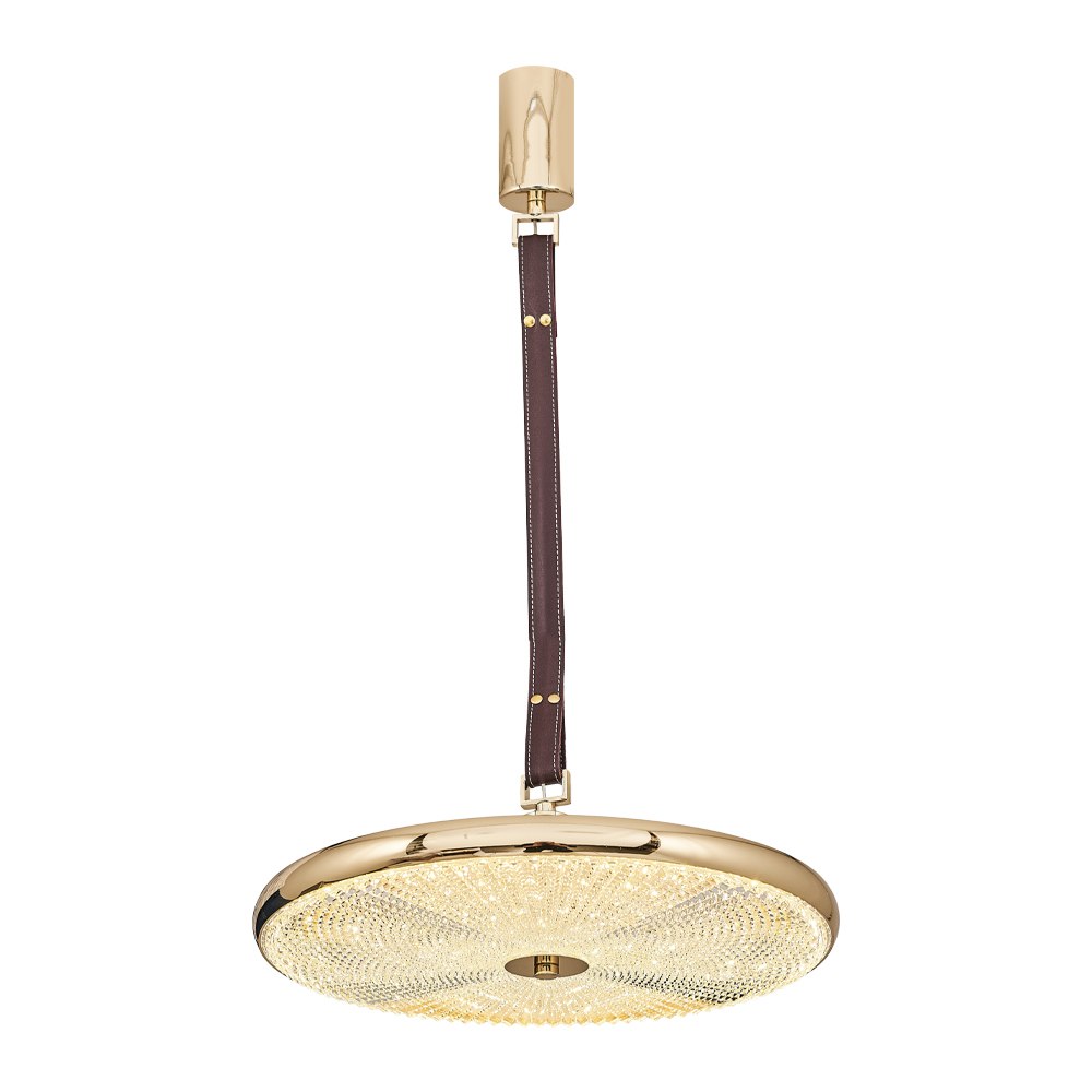 Sarı-Platin Akrilik LED Avize 50x180 cm — görsel 2