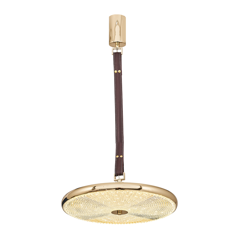Sarı-Platin Akrilik LED Avize 40x180 cm — görsel 2