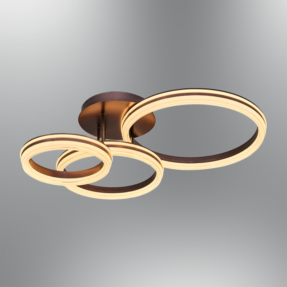 Sarı Akrilik LED Plafonyer 80x15 cm — görsel 7