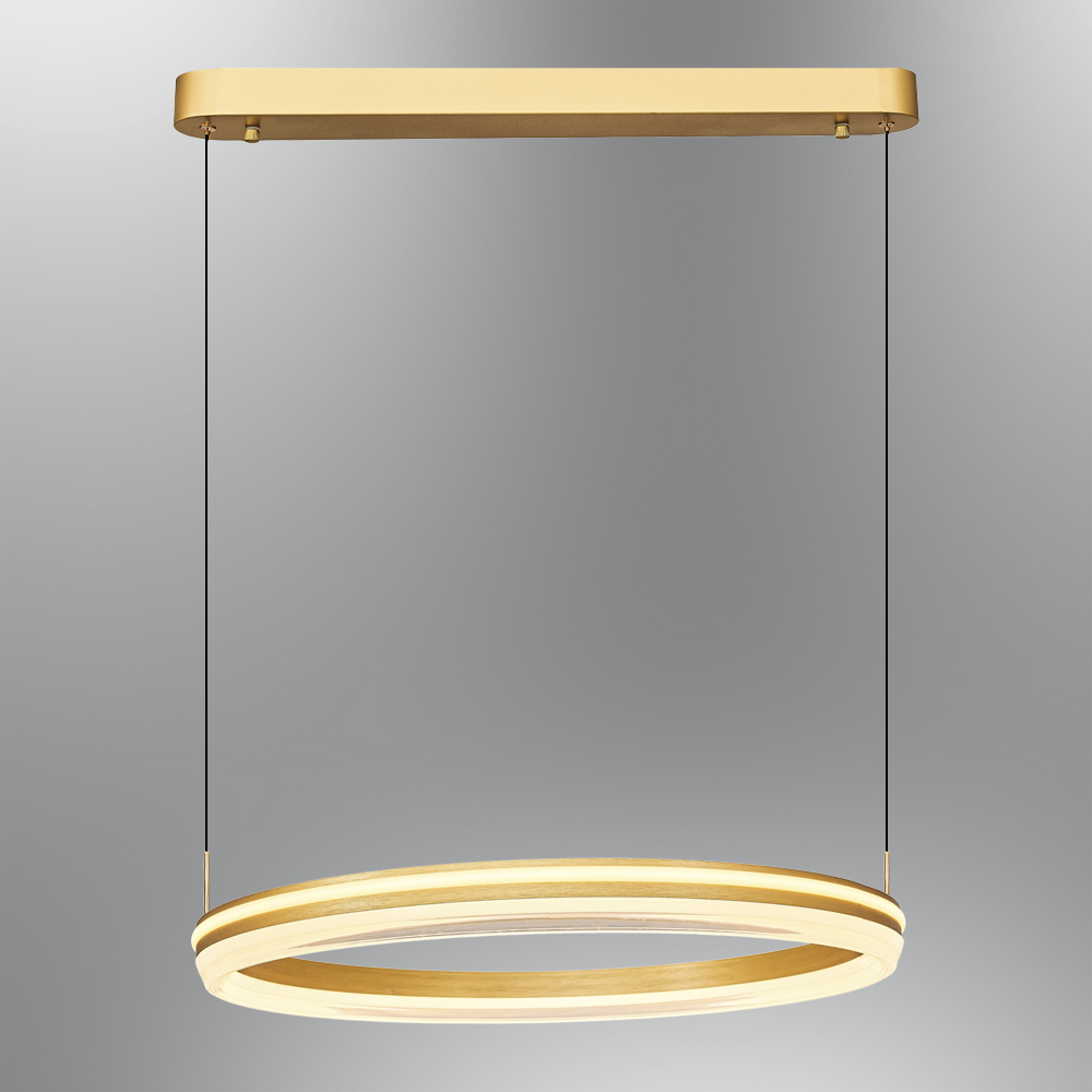 Золотистая-Коричневая Акриловая LED Люстра 60x120 cm Sarı-Kahve Akrilik LED Avize 60x120 cm