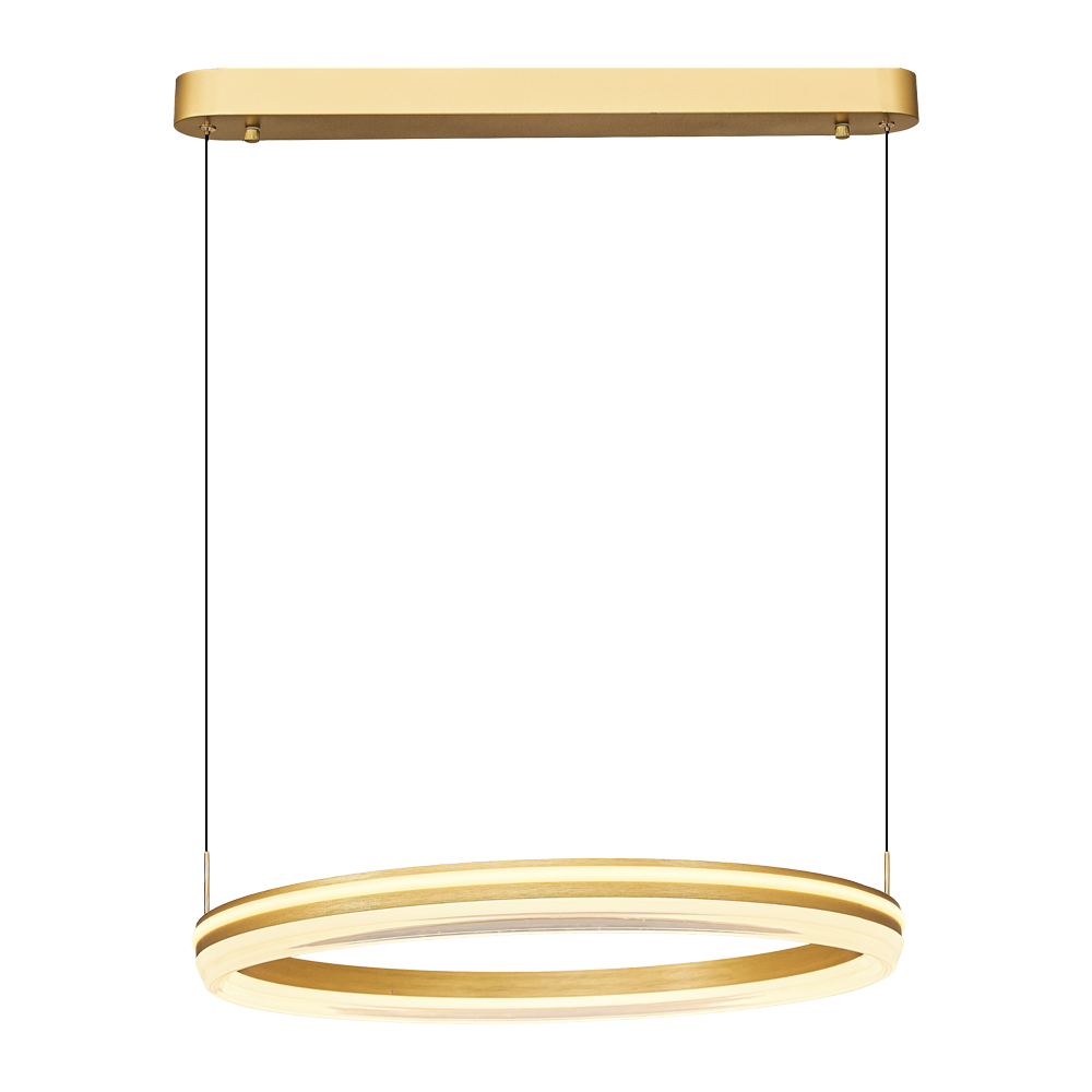 Sarı-Kahve Akrilik LED Avize 60x120 cm — görsel 2
