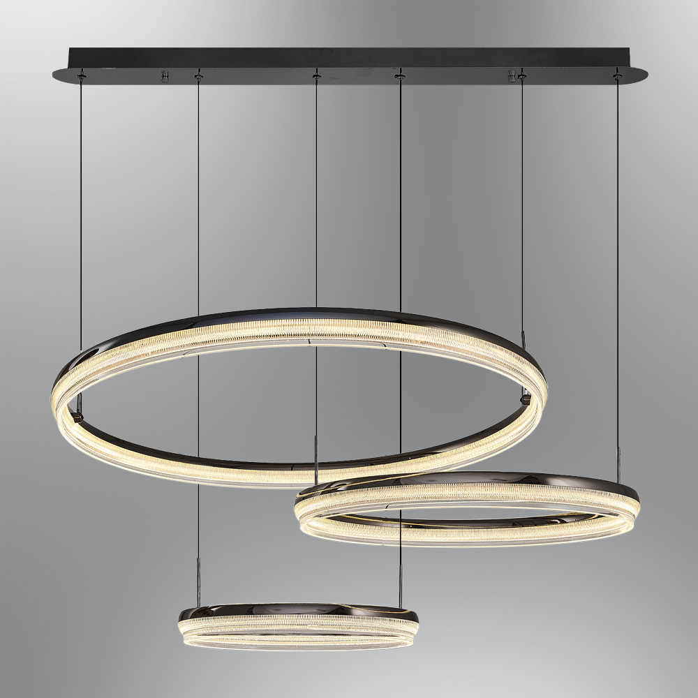 Sarı-Platin Akrilik LED Avize 95x120 cm (134w) Sarı-Platin Akrilik LED Avize 95x120 cm (134w)