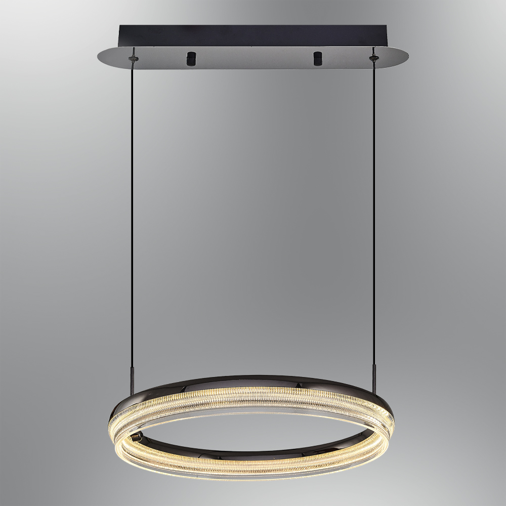 Jaune-Platine Acrylique LED Lustre 40x120 cm Sarı-Platin Akrilik LED Avize 40x120 cm
