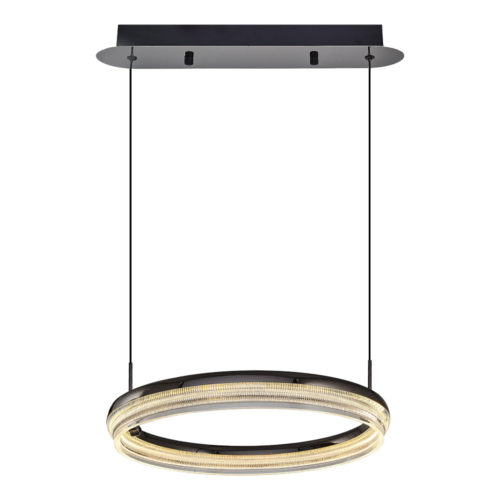 Sarı-Platin Akrilik LED Avize 40x120 cm — görsel 4