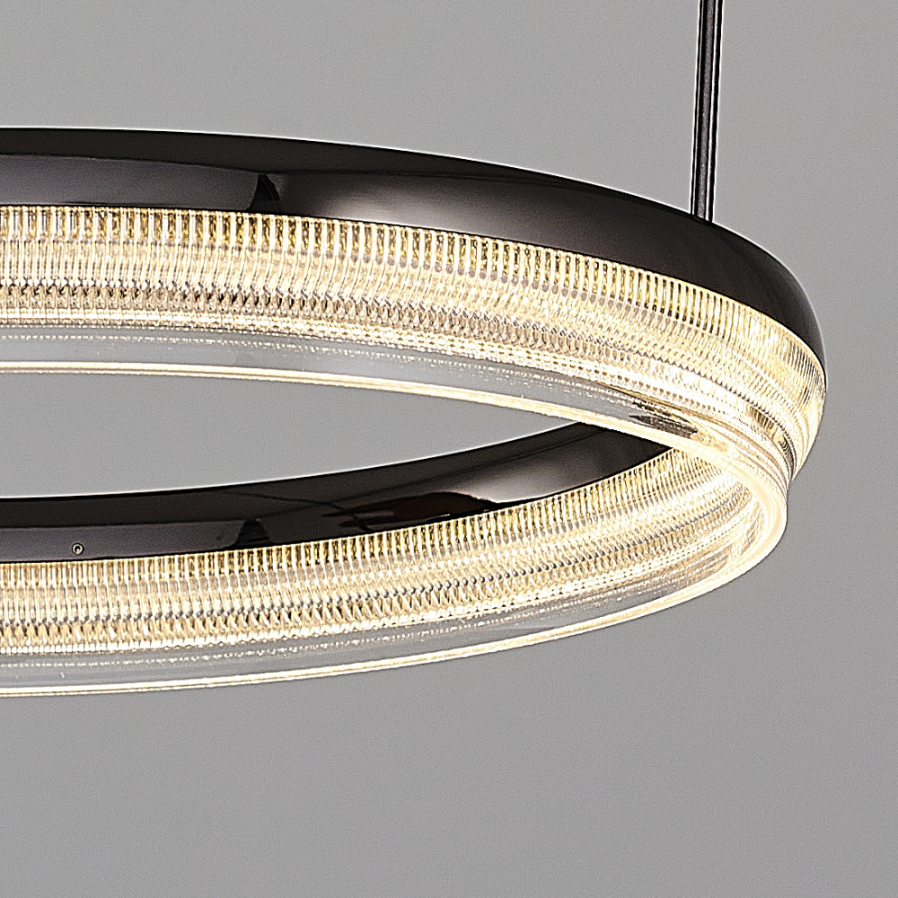 Sarı-Platin Akrilik LED Avize 40x120 cm — görsel 5