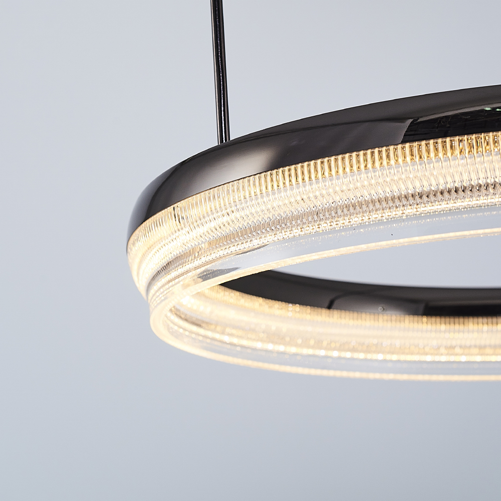 Sarı-Platin Akrilik LED Avize 40x120 cm — görsel 6