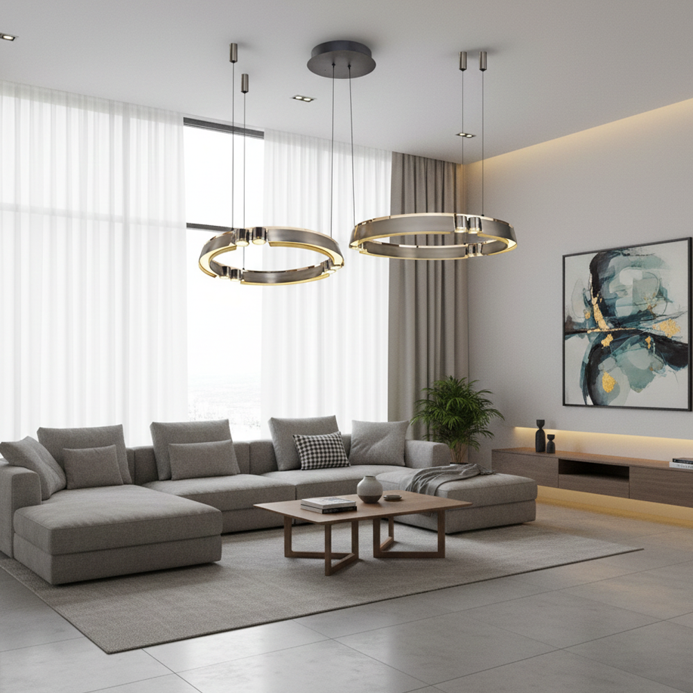 Metal LED Chandelier 110x160 cm Metal LED Chandelier 110x160 cm
