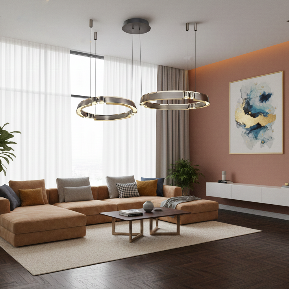 Metal LED Chandelier 110x160 cm Metal LED Chandelier 110x160 cm