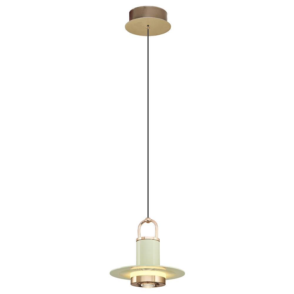 Beyaz-Mavi Akrilik LED Avize 17x120 cm — görsel 2
